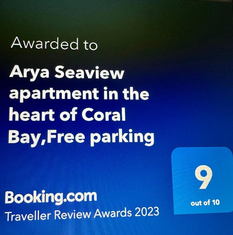 Arya Seaview Apartment In The Heart Of Coral Bay (Adults Only) Exterior foto